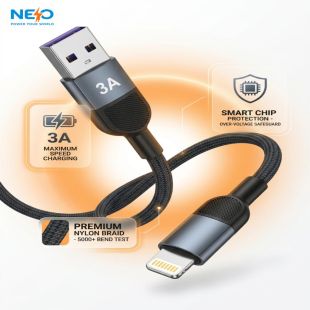كيبل Ultra Flow من USB-A إلى Lightning بطول 1 متر 3 أمبير من NEO