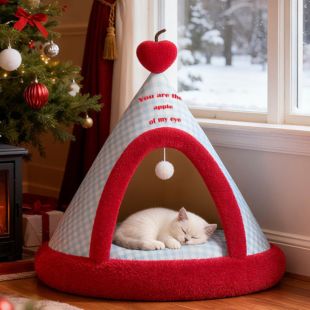 خيمة مغلقة دافئة وسميكة للحيوانات الأليفة