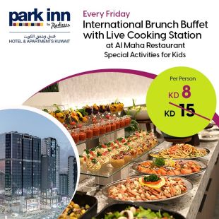 International Brunch Buffet Every Friday at Park Inn by Radisson Hotel