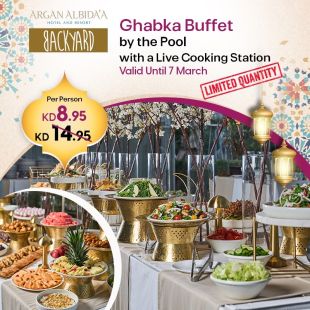 International Ghabqa Buffet at BackYard - ARGAN ALBIDA'A