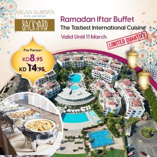 International Buffet Iftar at BackYard - ARGAN ALBIDA'A