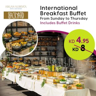 Delicious Breakfast Buffet at BackYard - ARGAN ALBIDA'A