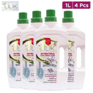 Lilik Antibacterial Floor & Surface Cleaner Eucalyptus & Mint 1 L x 4