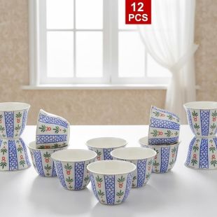 طقم استكانة قهوة سيراميك 12 حبة