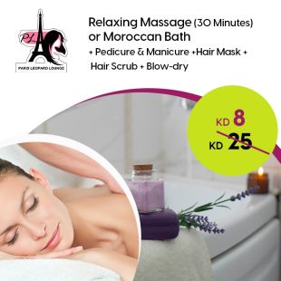 30-minute Relaxing Massage Package at Paris Leopard Lounge Salon