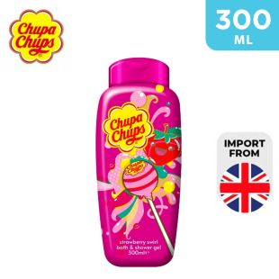 Bath and Shower Gel Straight Bottle Strawberry 300ml by Chupa Chups