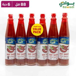 بوادى الكويت - صلصة حارة 6 × 88 مل