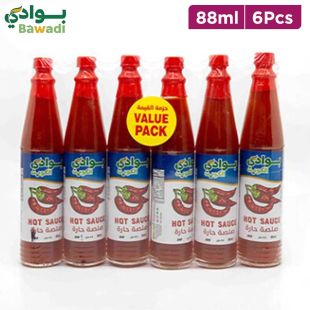 Bawadi Kuwait - hot sauce In Glass 6 x 88ML
