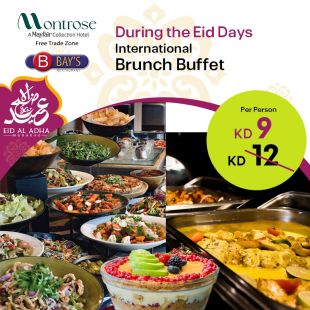 International Eid Brunch Buffet at BAY&rsquo;s Restaurant &ndash; Montrose Hotel Free Zone