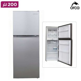 ثلاجة بفريزر علوي 200 لتر من Orca