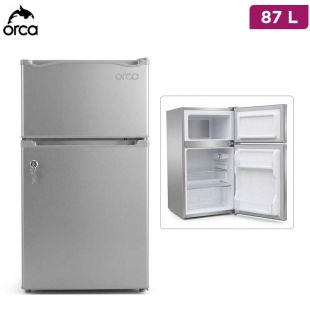 Mini Top Freezer Refrigerator with Lock 87L by Orca
