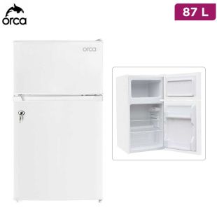 87L Mini Top Freezer Refrigerator with Lock by Orca