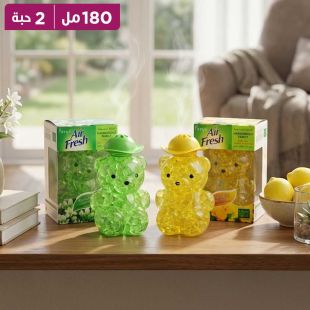 معطر جو على شكل دب قطعتان سعة 180 مل من Parya