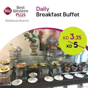 Daily – Premium Breakfast Buffet at Best Western Hotel
