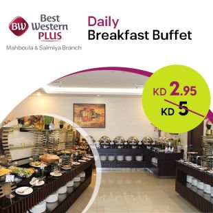 Daily – Premium Breakfast Buffet at Best Western Hotel