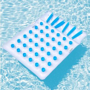 سرير عائم مزدوج قابل للنفخ لشخصين 1.93 متر × 1.42 متر من Bestway