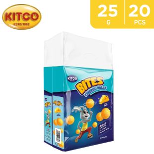 Bites Corn Cheese Balls Bag 20 x 25 g by Kitco