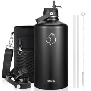 Buzio Duet 3.8L Water Bottle with 2 Lids and Sleeve