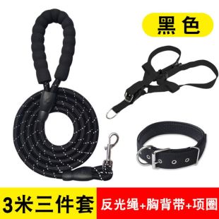 Set of Reflective Leash, Harness, and Collar For pet