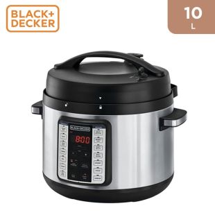 Black and Decker 10L Smart Electric Pressure Rice Cooker with Steam - New Product / Open Box
