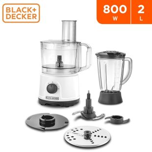 Black and Decker 800W Multifunction Food Processor 2L - New Product / Open Box