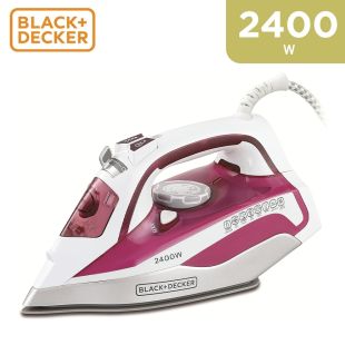 كواية بخار قوة 2400 واط - أبيض وبنفسجي من Black & Decker