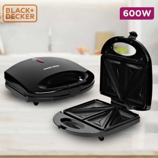 Black & Decker 600W Sandwich Maker 2 Slices