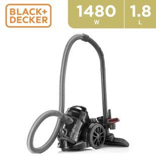 Bagless Multi Cyclonic Canister Vacuum Cleaner 1.8L 1480w Black & Decker  (New Product / Open Box)