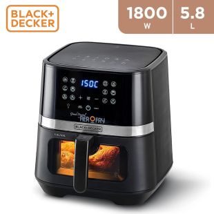 Black & Decker XXL 1800W 5.8L Air Fryer (New Product / Open Box)