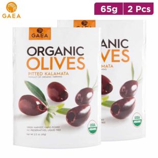 GAEA Organic Pitted Kalamata Olives Snack 65 g x 2
