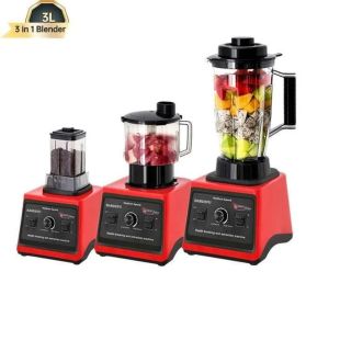 3 in 1 Kitchen Blender 9500W 2.5L Mixer Heavy Duty Silver Crest
