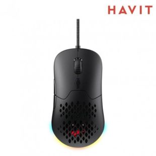 ماوس ألعاب سلكي بإضاءة RGB من Havit