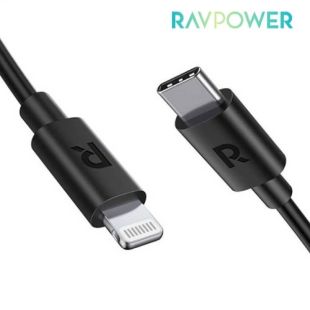 0.3m Type-C to Lightning Charging Cable by Ravpower