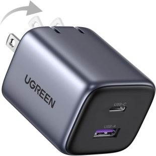 شاحن سريع بمنفذين USB-C وUSB-A قوة 35 واط من UGREEN