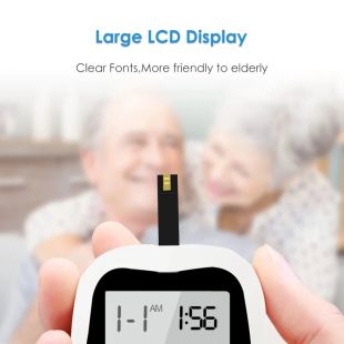 Blood Glucose Monitor System + 50 Strips + 50 Lancets Bundle