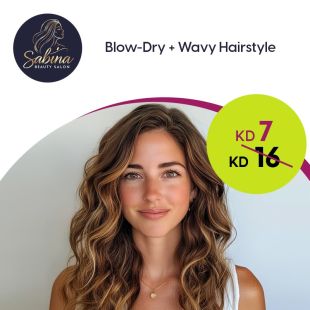 Hair Dryer + Wavy Hairstyle at Sabina Beauty Salon