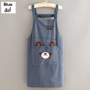 مريلة مطبخ بدون أكمام بتصميم Bear للسيدات