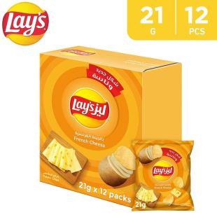 ليز شيبس بطاطا بالجبنة 12 × 21 جم
