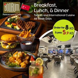 Enjoy Turkish Food and Order What you Desire for Breakfast or Lunch or Dinner at Bodrum Restaurant