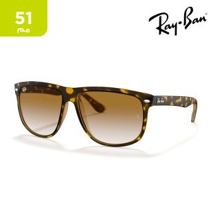 نظارة شمسية Boyfriend بإطار هافانا فاتح وعدسات بني فاتح متدرج - 51 مم من Ray-Ban