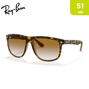 Boyfriend Polished Light Havana & Lens Light Brown Gradient - 51mm by Ray-Ban 
