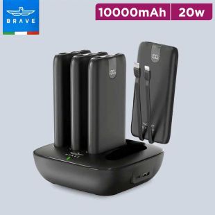 Brave 4 in 1 Charging Station with 10000mAh Power Banks 20W