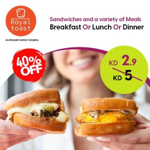 A Wide Selection of Tasty Sandwiches & Meals from Royal Toast