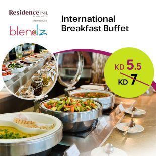 International Daily Breakfast Buffet At Blendz Restaurant - The Residence Inn Kuwait City