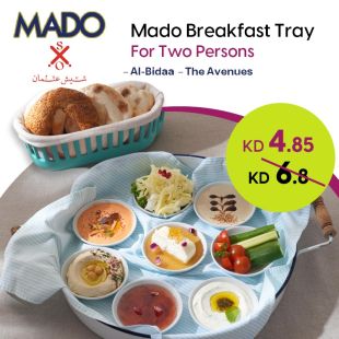 Enjoy MADO’s Freshly Breakfast Tray for Two Persons at MADO
