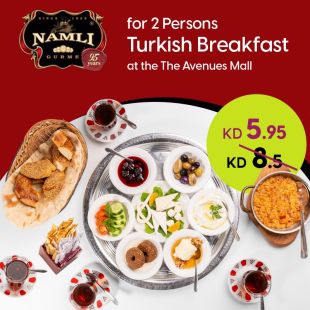 Turkish Breakfast Set Menu for 2 Persons from Namli Restaurant 