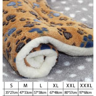 بطانية مبطنة للحيوانات الأليفة بتصميم Footprints