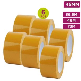Brown Packing Tape 45mm x 6pcs