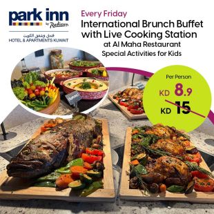 International Brunch Buffet Every Friday at Park Inn by Radisson Hotel