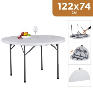 Picnic Round Table 122 x 74 cm